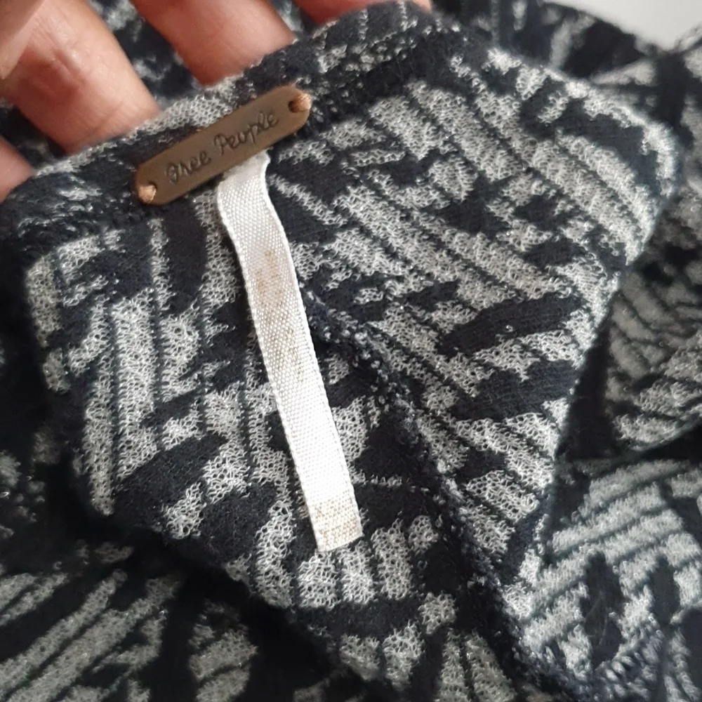 Free People Patterned Fringe Cardigan
